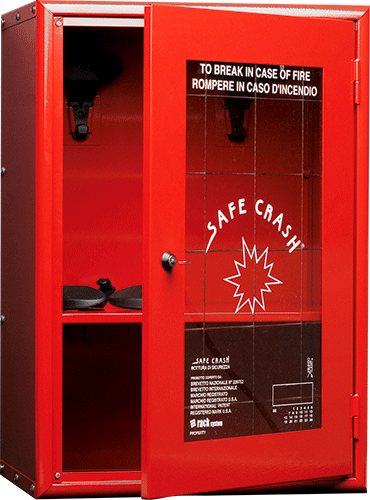 [ARR0601] ARR0601 - Armadio verniciato 1 anta finestrata e 4 ganci