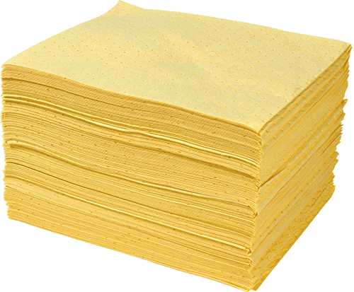 [ASC01P] ASC01P - confezione 100 panni per CHIMICI SAFE IN dim.41x46 cm assorb.94 lt