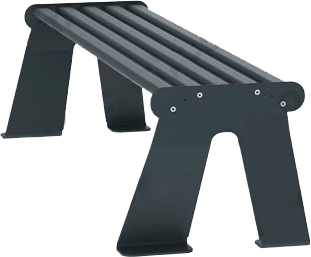 [ASRP03N] ASRP03N - Panchina acc. zin. S/schien. grigio antracite