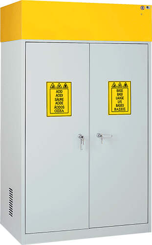 [AX106] AX106 - armadio x stoccaggio sostanze chimiche 2 ante e 3 ripiani