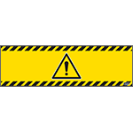 [BAN150W001] BAN150W001 - Banner pericolo generico 150x45