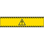 [BAN200W001] BAN200W001 - Banner pericolo generico 200x45