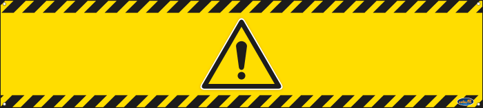 [BAN200W001] BAN200W001 - Banner pericolo generico 200x45