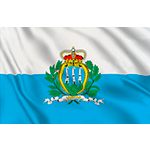 [BAPES225SM] BAPES225SM - bandiera SAN MARINO con lavorazione mm 1500x2250