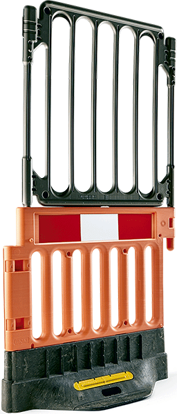 [BAR0628S] BAR0628S - Barriera componibile in polietilene alta densità (base+modulo+pannello