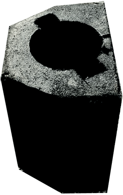 [BAR115B] BAR115B - base sfilabile in gomma riciclata per paletto BAR115 (opzionale)