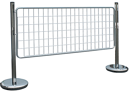 [BARVR13S] BARVR13S - barriera in acciaio con pannello rete metallica acciaio mm 1500x1000 h