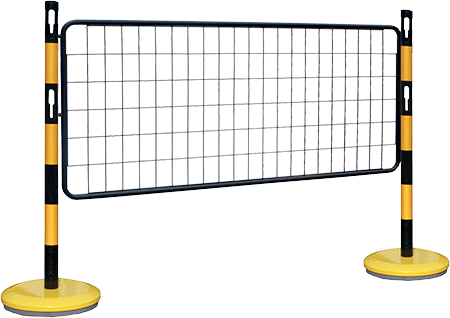 [BARVR13YN] BARVR13YN - barriera in acciaio verniciato G/N c.pannello rete nero mm 1500x1000 h