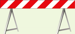 [BFL150P] BFL150P - solo barriera stradale versione pesante cm. 150x20 h. B/R rifrangente