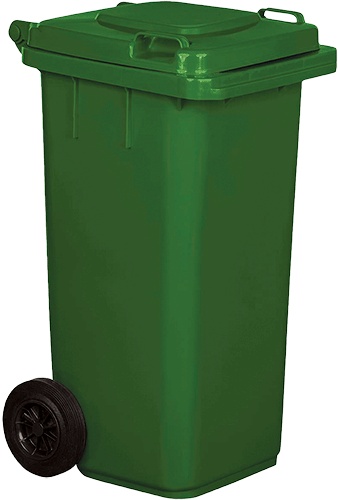 [BIC0120V] BIC0120V - Cassonetto mobile portarifiuti da litri 120 Verde