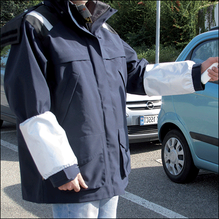 [BRM25] BRM25 - coppia manicotti RIFRANGENTI per operatori del traffico