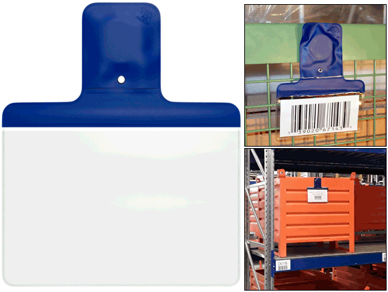 [BUSTA4OB] BUSTA4OB - busta magnetica per documenti formato A4 orizzontale colore blu