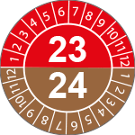 [CBC18723] CBC18723 - fg.da 10 bollini identificazione 23-24 6/V