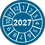 [CBC28827] CBC28827 - fg.da 10 bollini identificazione 2027 BLU