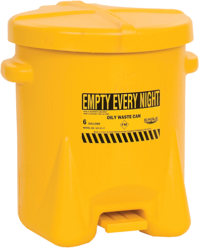 [CJ1393E] CJ1393E - Contenitore per rifiuti e stracci in polietilene da l.22,8