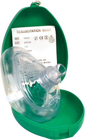 [CMAS001] CMAS001 - Maschera con bordo pneumatico per la rianimazione bocca a bocca.
