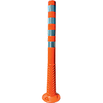 [CNL100A] CNL100A - Paletto arancione c/bande rifr.diam.80x1000