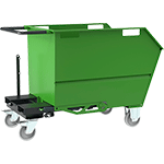 [COM115G] COM115G - benna porta rottami 500 lt (montata)