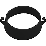 [CORV40] CORV40 - confezione da 5 anelli con asole per attacco catenelle, universale