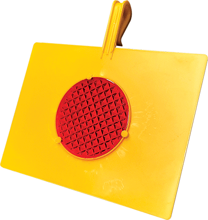 [CP304S] CP304S - Targhetta con catadiottro e gancio