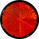 [CT33R] CT33R - Catadiottro retroriflettente rosso biadesivo