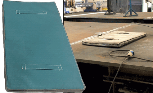 [CUS100] CUS100 - Cuscino isolante per saldatura 1000 x 500 mm