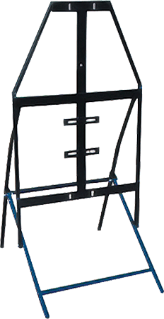 [CVL115] CVL115 - Cavalletto verticale ferro per cartello triangolo 90