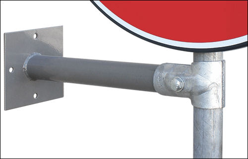 [CVS049] CVS049 - Staffa tubolare a muro per stradali con kit