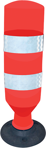 [DFS221] DFS221 - Delineatore flessibile con 2 bande rifrangenti diametro cm 20 x 75 h