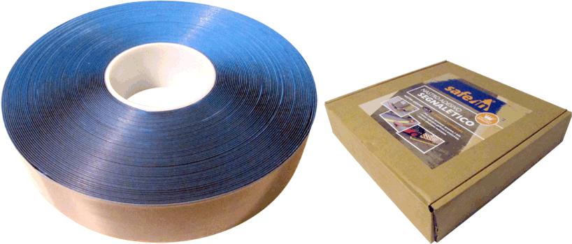 [DMS50B] DMS50B - nastro adesivo SAFE IN in PVC qualita' PREMIUM col.BLU h 5 cm x 30 m