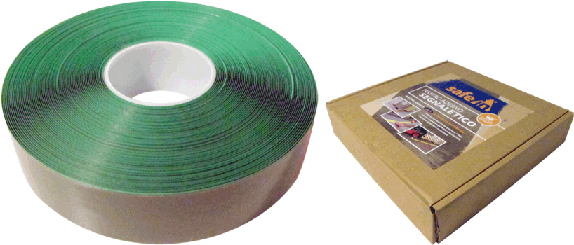 [DMS50G] DMS50G - nastro adesivo SAFE IN in PVC qualita' PREMIUM col.VERDE h 5 cm x 30 m