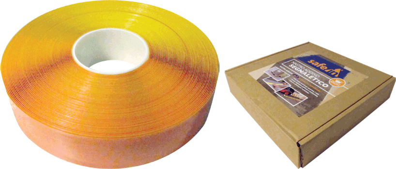 [DMS50Y] DMS50Y - nastro adesivo SAFE IN in PVC qualita' PREMIUM col.GIALLO h 5 cm x 30m