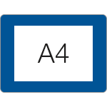[DMTA4B] DMTA4B - conf.10 tasche adesive protettive SAFE IN in PVC f.to A4 colore BLU
