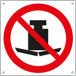 [E1340X] E1340X - cartello divieto appoggiare carichi pesanti solo simbolo EN ISO 7010