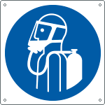 [E13500K] E13500K - cartello obbligo utilizzo apparecchio di respirazione EN ISO 7010