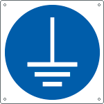 [E1380K] E1380K - Cartello obbligo assicurarsi del collegam..solo simbolo EN ISO 7010