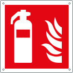 [E15107W] E15107W - Cartello antincendio estintore solo simbolo EN ISO 7010