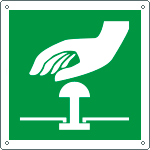 [E15159X] E15159X - Cartello emergenza pulsante di emergenza solo simbolo EN ISO 7010