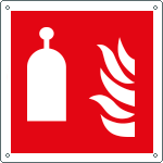 [E15505X] E15505X - Cartello antincendio stazione rilascio a distanza EN ISO 7010 F014