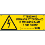[E17071KS] E17071KS - et.aut."attenz.impianto fotovoltaico" EN ISO 7010