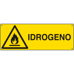 [E17118K] E17118K - Cartello pericolo idrogeno EN ISO 7010