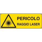 [E1755K] E1755K - Cartello pericolo raggio laser EN ISO 7010