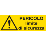 [E1780KS] E1780KS - Etichetta adesiva pericolo limite di sicurezza EN ISO 7010