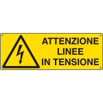 [E1782KS] E1782KS - Etichetta adesiva attenzione linee in tensione EN ISO 7010