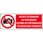 [E18084K] E18084K - Cartello divieto vietato fotografare EN ISO 7010