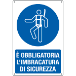 [E1907X] E1907X - Cartello obbligo cintura di sicurezza EN ISO 7010