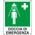 [E20103W] E20103W - Cartello doccia di emergenza UNI ISO 7010