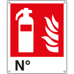 [E20121Y] E20121Y - Cartello estintore N. EN ISO 7010