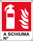 [E20125X] E20125X - Cartello estintore a schiuma N. EN ISO 7010