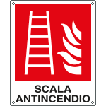 [E20159X] E20159X - Cartello scala antincendio EN ISO 7010